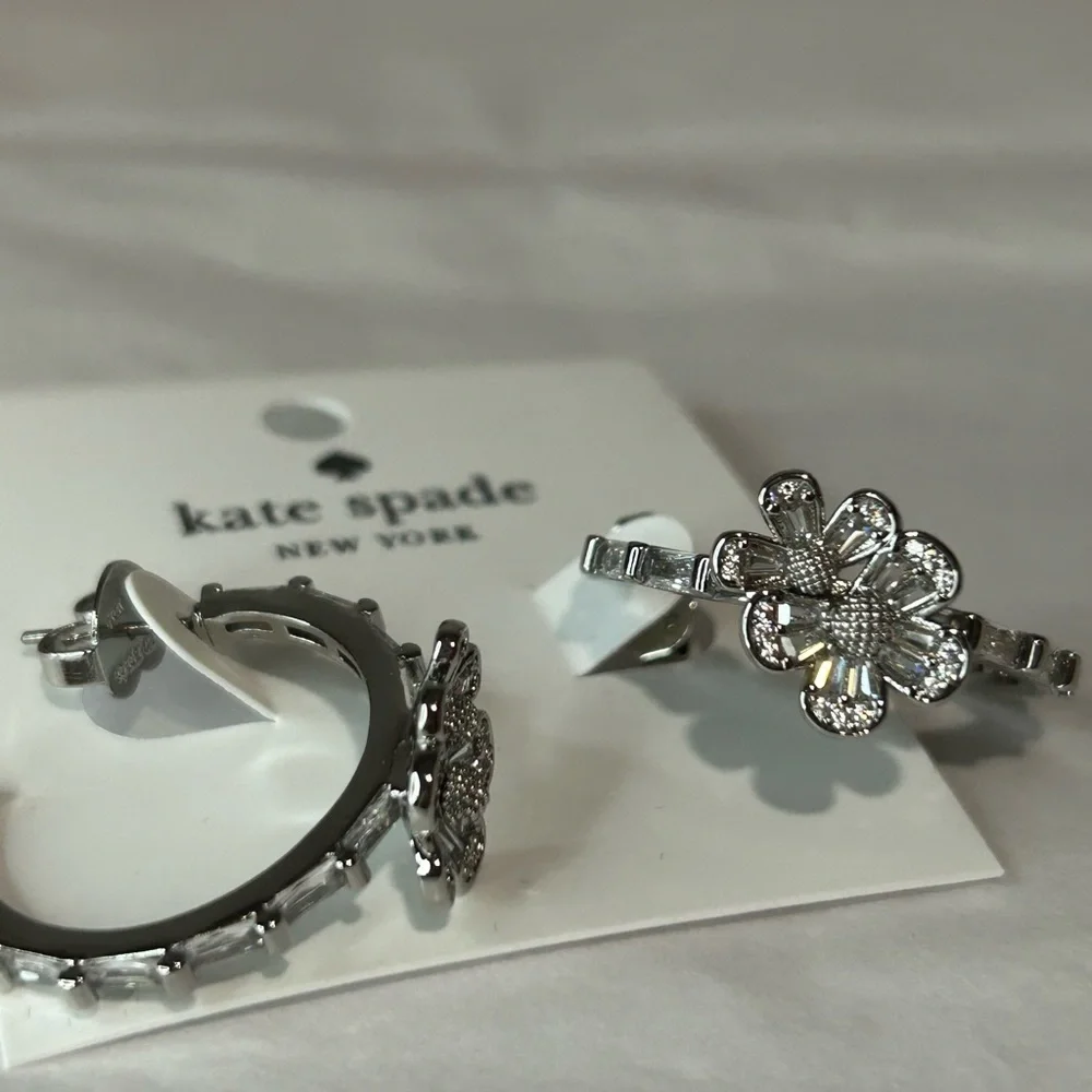 Kate Spade silver hoops earrings